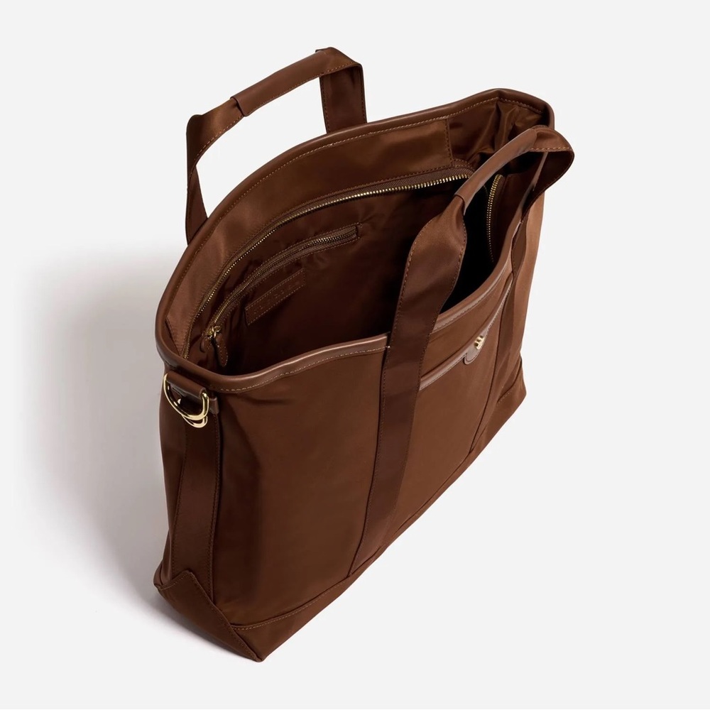 Stoney Clover Lane Espresso Nylon Pocket Convertible Tote - Picture 3 of 15